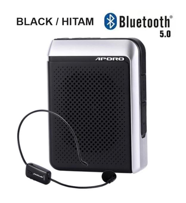 Gambar SPEAKER PINGGANG TOUR GUIDE LEADER MIC HEADSET WIRELESS UHF APORO T18 - Hitam dari EtalaseBelanja Store undefined Tokopedia