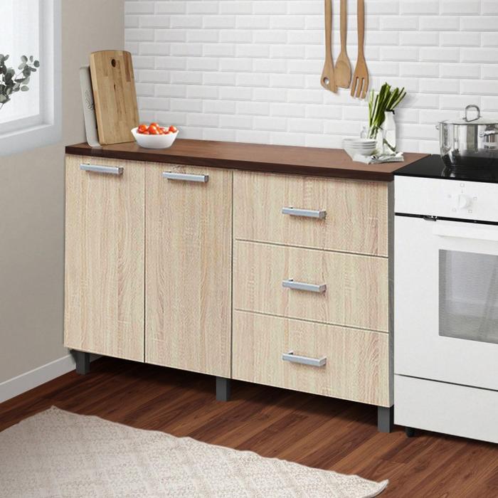 Gambar Kitchen Set Bawah Minimalis Rak Dapur Kayu Serbaguna Dan Lemari Kantor - Denver 160cm dari Idea Furniture & Home Living undefined Tokopedia