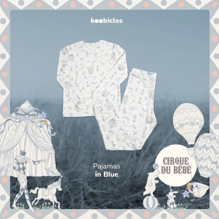 Gambar READY - KOOBICLES PAJAMAS TENCEL “CIRCUS” - TERBARU - Blue, 2-3 years dari Elsa Azza undefined Tokopedia