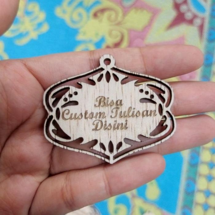 Gambar Hangtag Tulisan 5cm Eid Mubarak Hamper Gift Ramadan Kado Parsel Hadiah - Custom Tulisan dari Gus Projek undefined Tokopedia