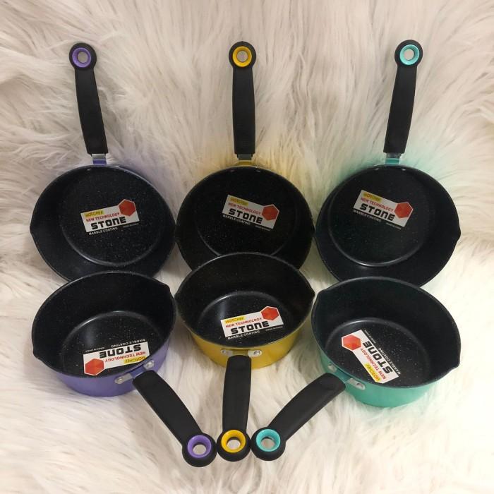 Gambar AVEN Teflon Marble Black Frying Pan Wajan Bulat Bahan Tebal 18Cm 20Cm - PANCI, 18CM TOSCA dari Aven Indonesia undefined Tokopedia