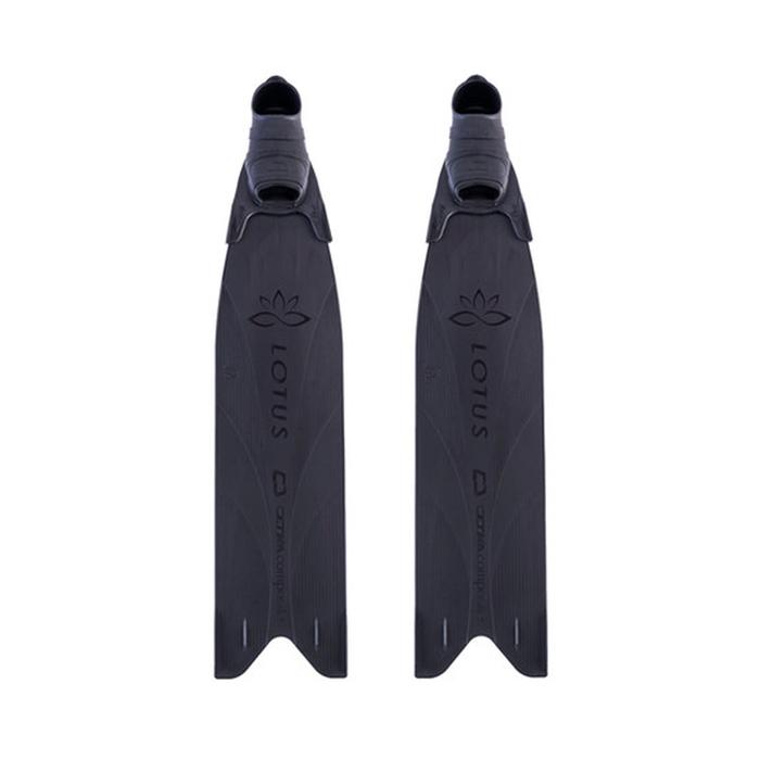 Gambar Long Fin Cetma Lotus Plastic Blade Freediving Kaki Katak Spearfishing - Black/Black, Black dari Dive & Freedive undefined Tokopedia