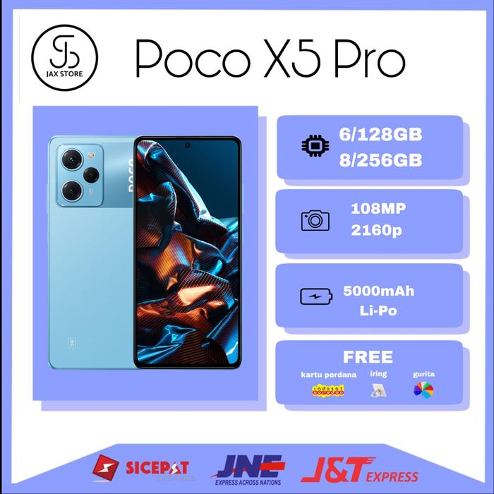 Gambar XIAOMI POCO X5 PRO 5G RAM 8/256GB & 6/128GB - GARANSI RESMI INDONESIA - Biru, 6/128GB dari JX-Cell undefined Tokopedia