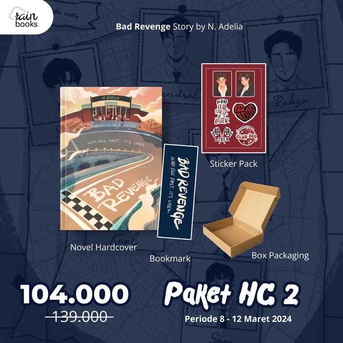 Gambar Pre Order Buku Novel Bad Revenge - N. Adelia - Rainbook Publishing - B - Paket HC 2 dari Bumi Fiksi Makassar undefined Tokopedia