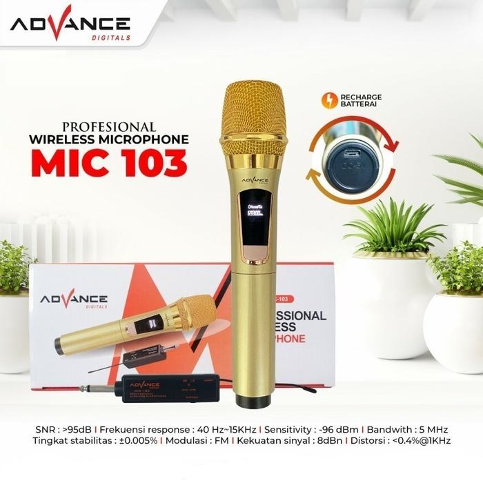 Gambar MIC Advance Mic-103 Microphone Profesional Mic Wireless Garansi Resmi dari Coolpad.Health undefined Tokopedia