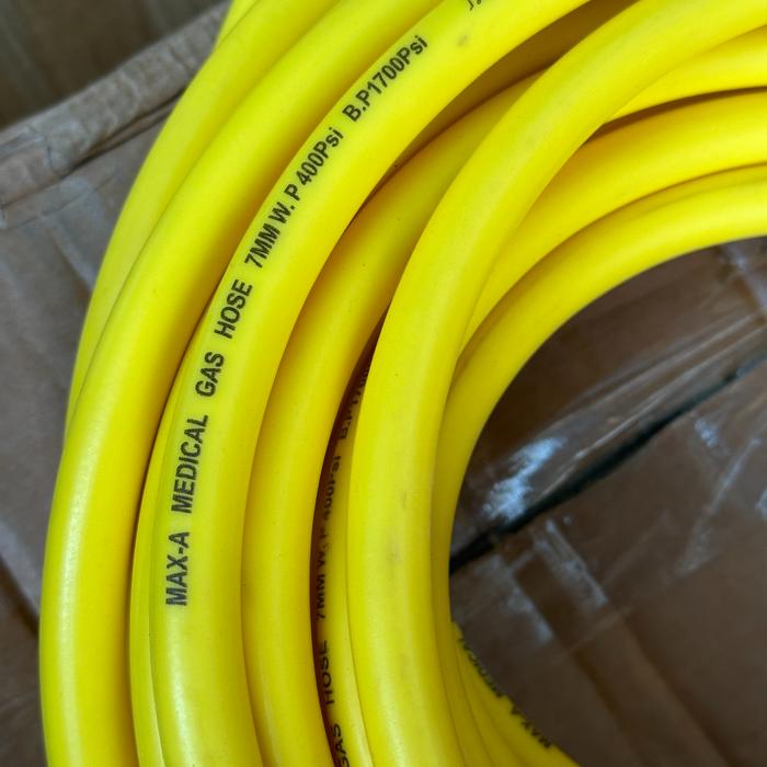 Gambar MAX-A Medical Gas Hose - Selang Gas Medis - - Kuning dari Daya Teknik Medika undefined Tokopedia