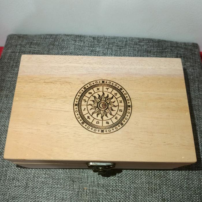 Gambar Kotak Tarot Kotak Kayu Box Penyimpanan Tarot Hot Print - Model B dari Jevan777_NEW undefined Tokopedia