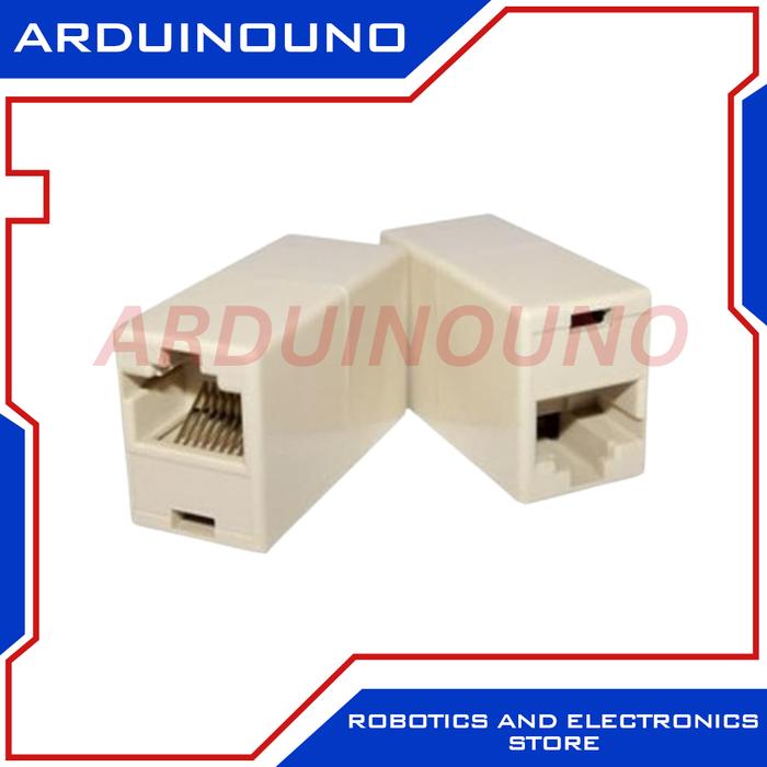 Gambar Barel RJ45 Coupler FF Female Barrel RJ 45 Sambungan LAN joint Hub dari Arduinouno undefined Tokopedia