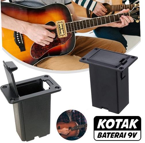 Actieve Pickup Compatibel 9V Batterij Box voor Gitaar Bas en Handige Toegang (Doos