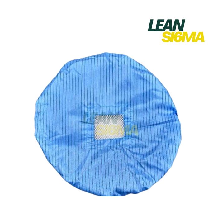 Jual ESD Cleanroom Antistatic Round Hat Anti Static Shower Cap Biru ...