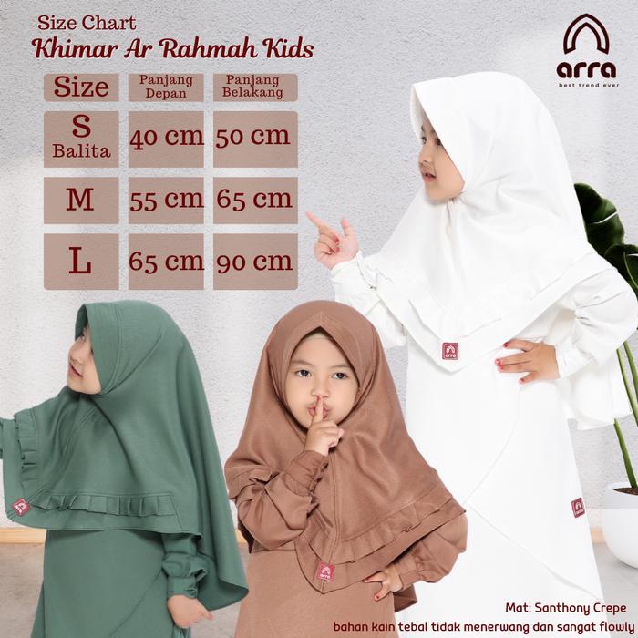 Gambar Sarimbit Gamis Koko Ibu Ayah Anak Arra Series Ar Rahmah Coklat Milo - Khimar Anak, 3XL dari anaqio undefined Tokopedia