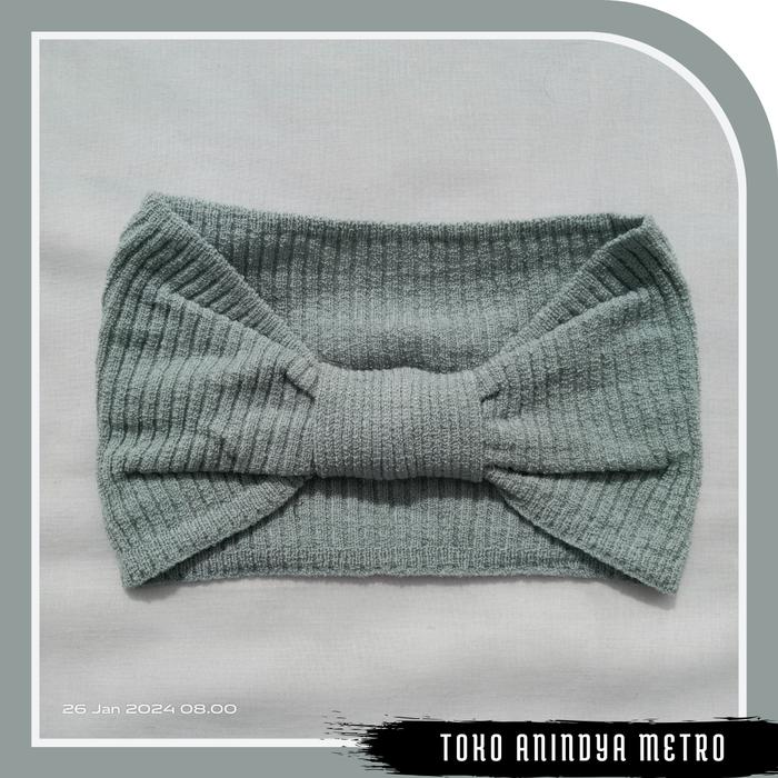 Gambar Inner Bandana Pita Rajut Premium/ Dalaman Jilbab Bandana Pita Rajut - Silver dari Toko Anindya Metro undefined Tokopedia