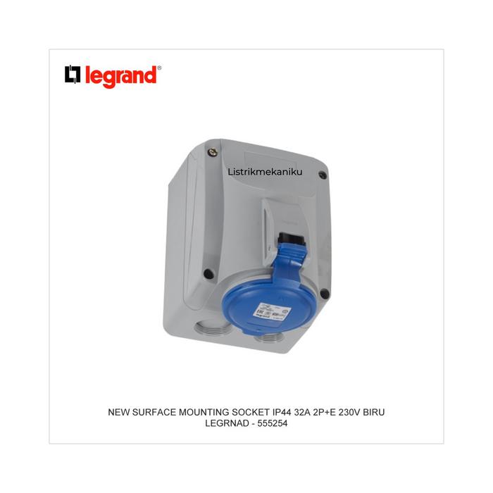 Jual Legrand P17 Surface Mounting 32A 2P+E 200/250V Ip44 - 555254 ...