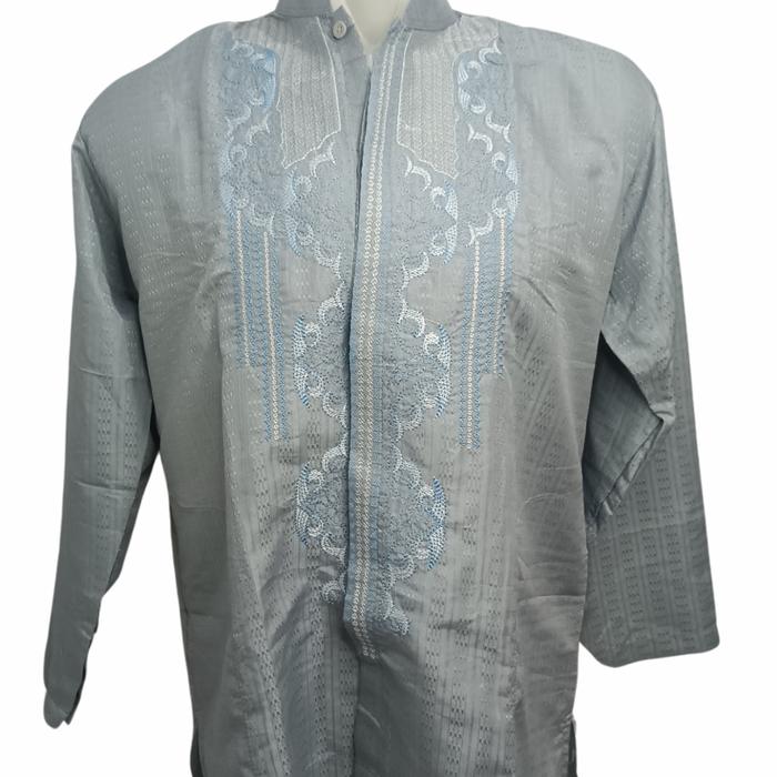 Gambar MENTHINK - Baju Koko Pria Dewasa Panjang Motif Random Size L (Seri 2) - Lightsteel Blue, L dari MENTHINK undefined Tokopedia