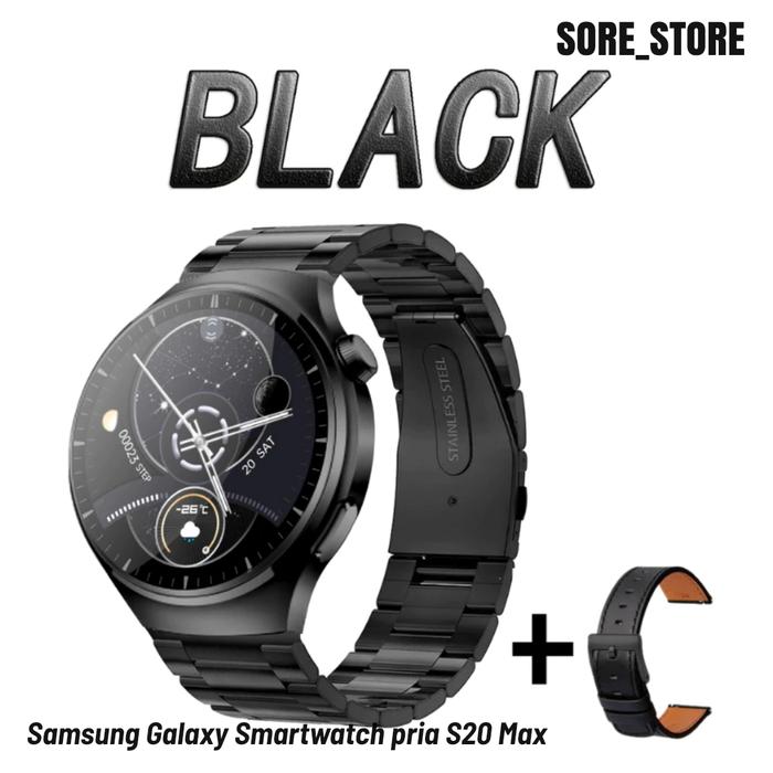 Gambar Smartwatch pria/wanita S20 Max For ANDROID/IOS, outdor buetooth call mode olahraga control kesehatan - Black dari BY Storeid_NEW undefined Tokopedia