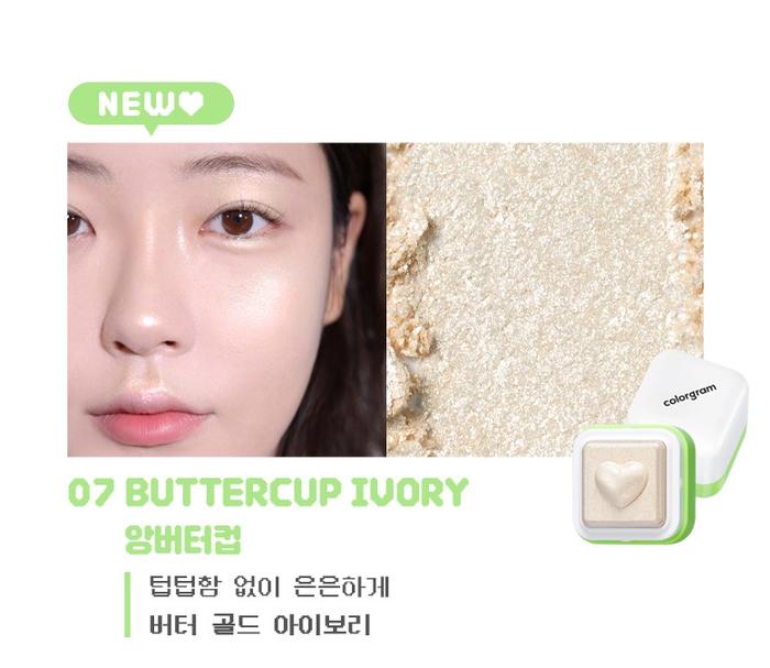 Gambar COLORGRAM Milk Bling Heartlighter Highlighter - #07 B Ivory dari Pineapplebun undefined Tokopedia