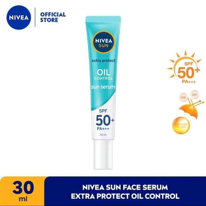 Gambar Nivea sun face 30 ml care spf 50 instant aura oil control C&E CE 30ml - Biru dari ALLELO undefined Tokopedia