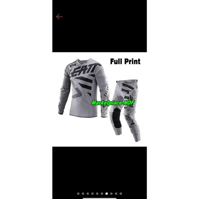 Gambar Termurah JERSEY SET CELANA DAN BAJU MOTOR CROSS ADVENTURE DAN TRAIL - LEATH ABU, 30/ M dari Bojez Sport ID undefined Tokopedia