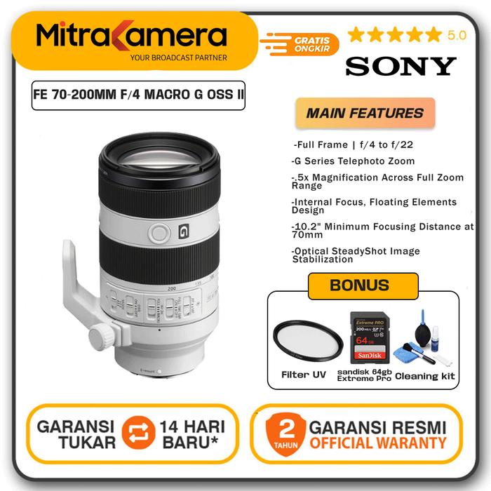 Sony Fe 70-200mm F4 Macro G Oss Ii Lens