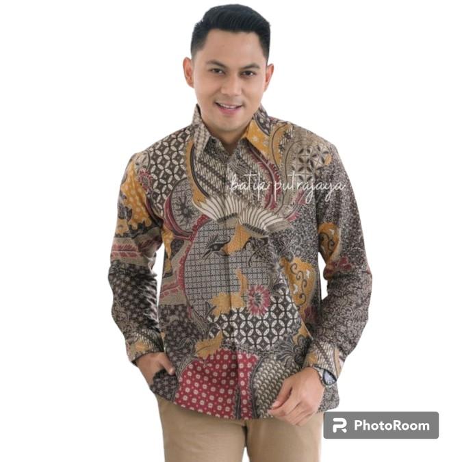 Gambar Atasan kemeja pria batik selena seragam kantor kondangan wisuda jumbo - XL dari Bharatabatik99 undefined Tokopedia
