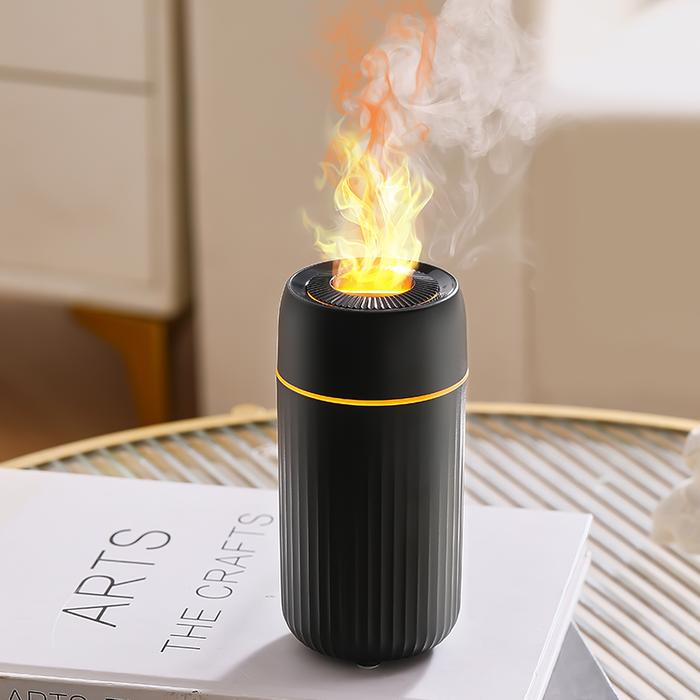 Gambar USB Diffuser Humidifier Car Ultrasonic Aromaterapi Essential Oil Flame bisa untuk mobil - Hitam dari Happycils undefined Tokopedia