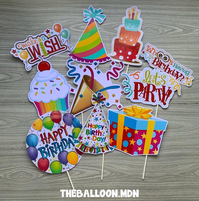 Gambar Props Photobooth Ulang Tahun Happy Birthday / Perlengkapan Foto dari theballoon.mdn undefined Tokopedia