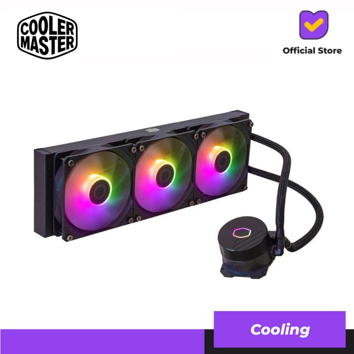 Gambar COOLER MASTER MASTERLIQUID 360L CORE ARGB | ML360L CORE ARGB - Black dari Lezz Computech undefined Tokopedia