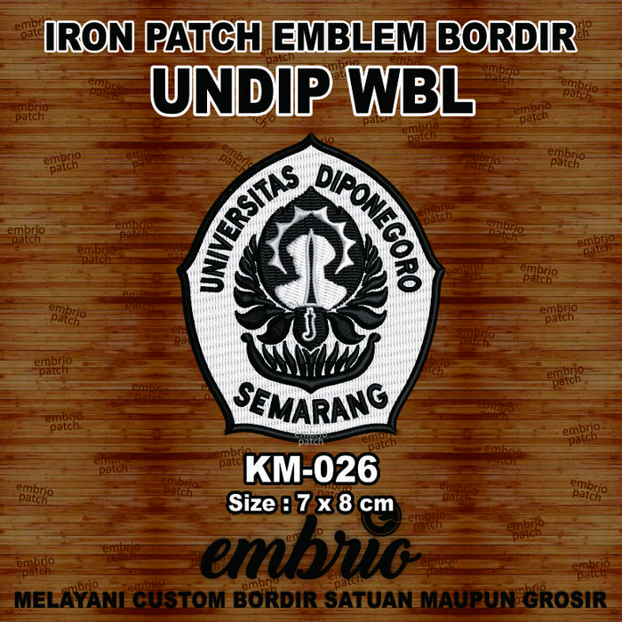 Gambar Patch UNDIP emblem bordir logo Universitas Diponegoro Semarang - KM-026 dari azura.indonesia undefined Tokopedia