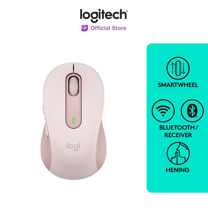 Gambar Logitech Signature M650 Mouse Wireless Bluetooth Silent - Rose dari Logitech Official Store undefined Tokopedia