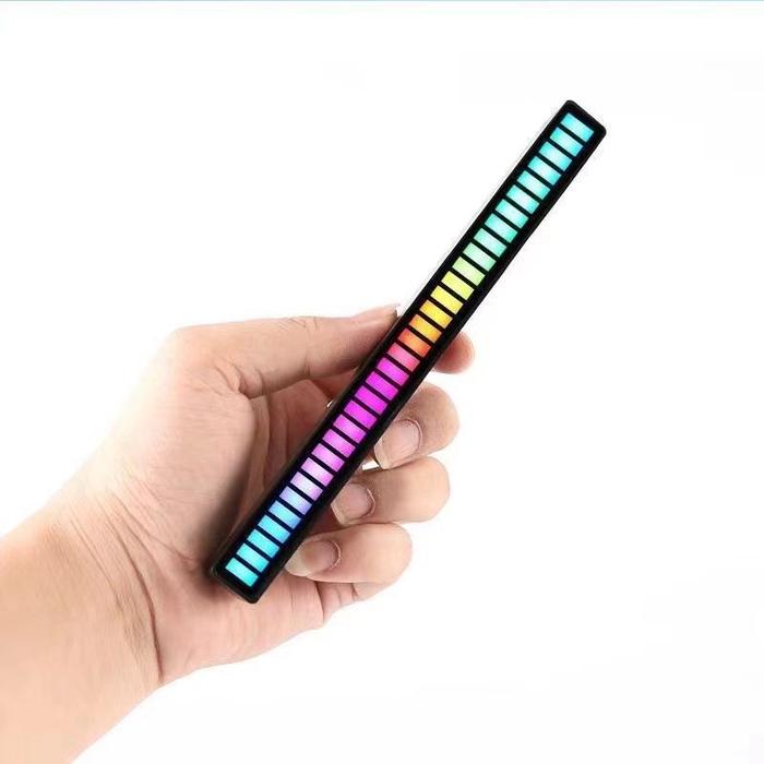 Gambar Lampu LED RGB Bar Strip Sound Control 32bit Rhythm Light Sync Music - Hitam dari yasarcollection undefined Tokopedia