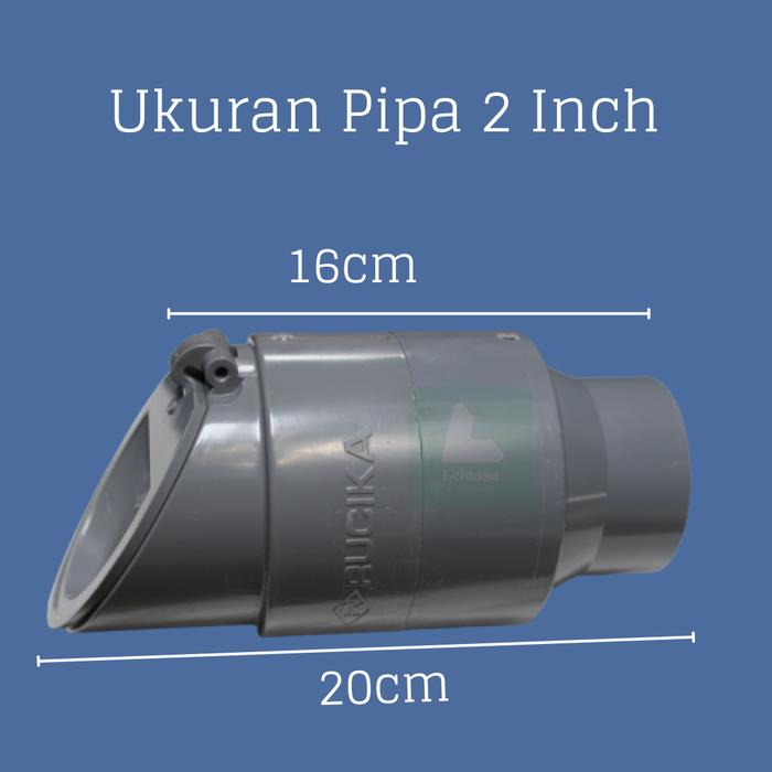 Gambar Penutup Saluran Air Pipa Pvc 2 Inch Back Flow Katup Buka Tutup - 2 inch dari ATHODA undefined Tokopedia