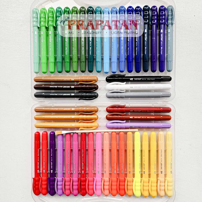 Gambar Joyko Silky Crayon 12 Warna SLCA12 / Krayon Halus Joyko - 48C dari Toko Prapatan_NEW undefined Tokopedia