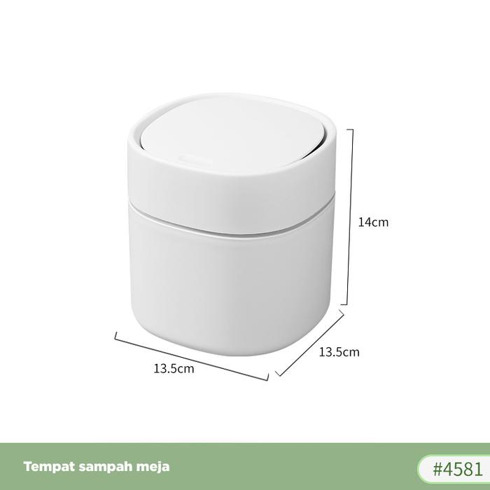 Gambar MEGAM Tempat Sampah Kecil Trash Bin Aesthetic Tong Sampah Mini HSB785 - Putih dari Megam.id undefined Tokopedia