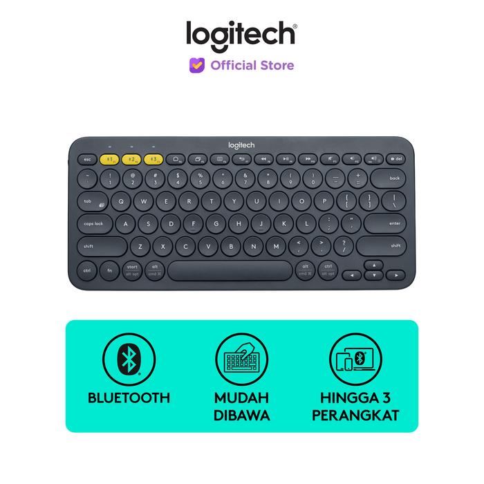 Gambar Logitech K380 Keyboard Wireless Bluetooth Multi-Device - Hitam dari Logitech Official Store undefined Tokopedia