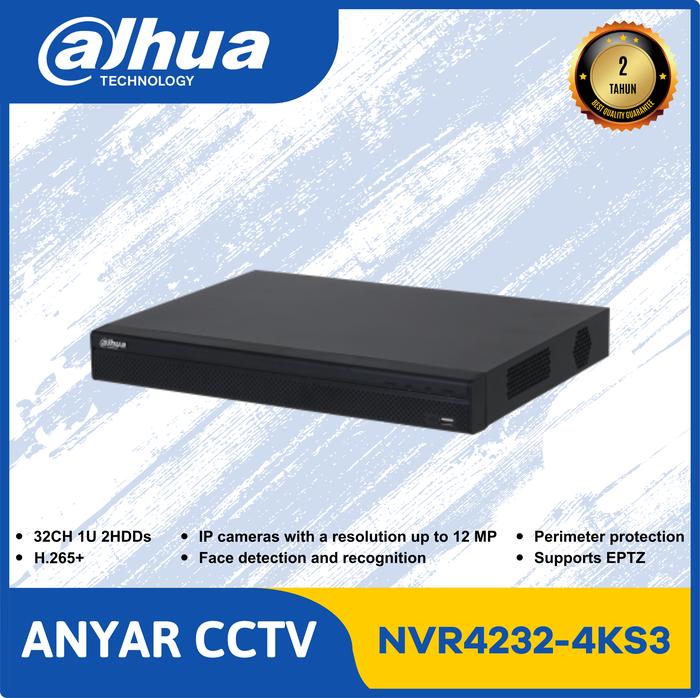 Jual DAHUA NVR4232-4KS3 32CH 1U 2HDDs Lite Network Video Recorder ...