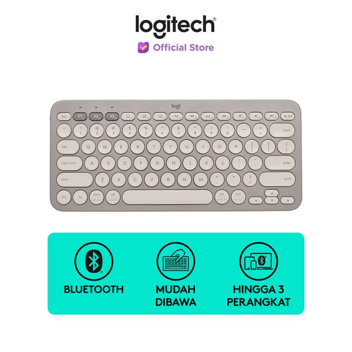 Gambar Logitech K380 Keyboard Wireless Bluetooth Multi-Device - Sand dari Logitech Official Store undefined Tokopedia