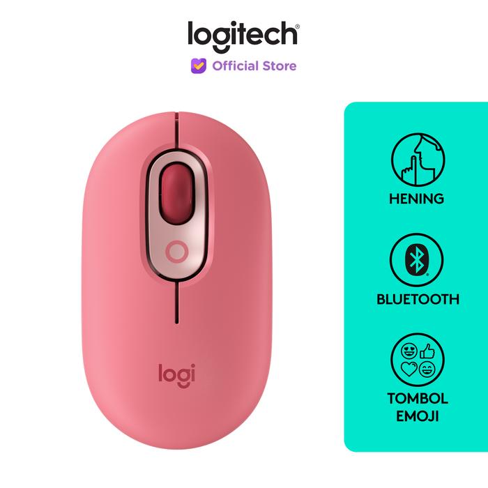Gambar Logitech POP Mouse Wireless Bluetooth Silent Emoji Keys - Heartbreaker dari Logitech Official Store undefined Tokopedia