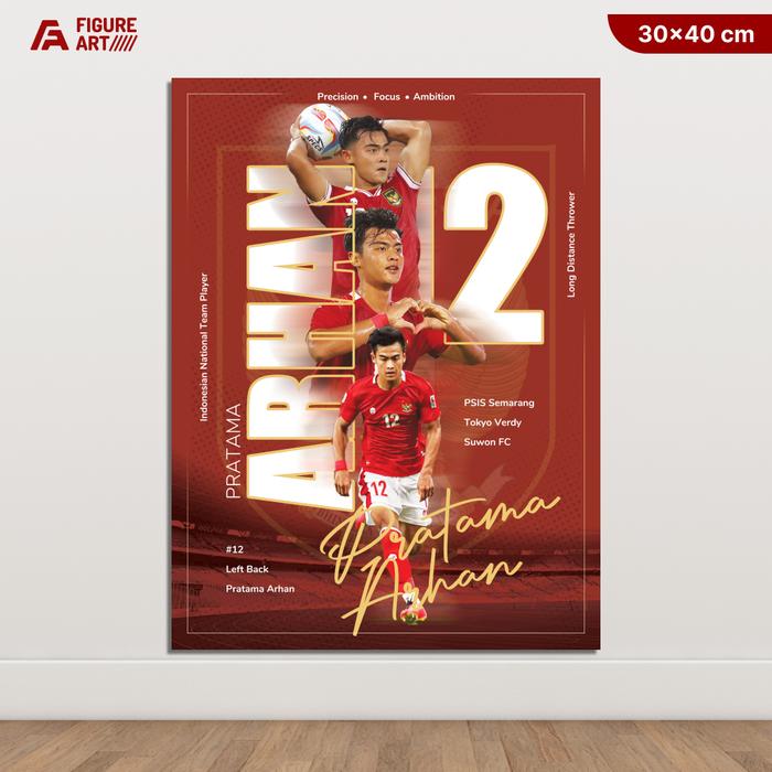 Gambar Poster Kayu TIMNAS INDONESIA Hiasan Dinding Ukuran 30x40 - Pratama Arhan dari Figure Art IDN undefined Tokopedia