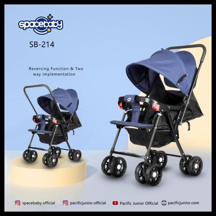 Gambar Stroller Spacebaby Sb 204 Kereta Dorong Space Baby Good Product - Abu-abu, sb.204 dari Nasrullah_Mplaces undefined Tokopedia