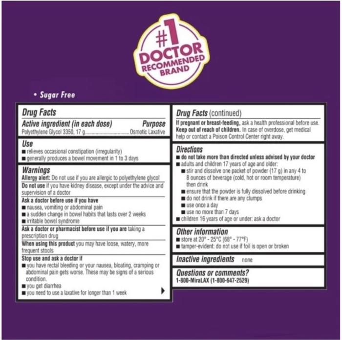 Jual Miralax Sachets Relieves Occasional Constipation From Usa 5