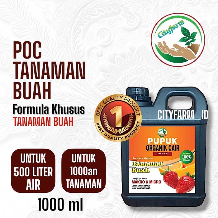 Gambar Pupuk organik cair tanaman cabe bunga buah dan sayur 1 liter - POC Buah dari ZPT NATURE_NEW undefined Tokopedia