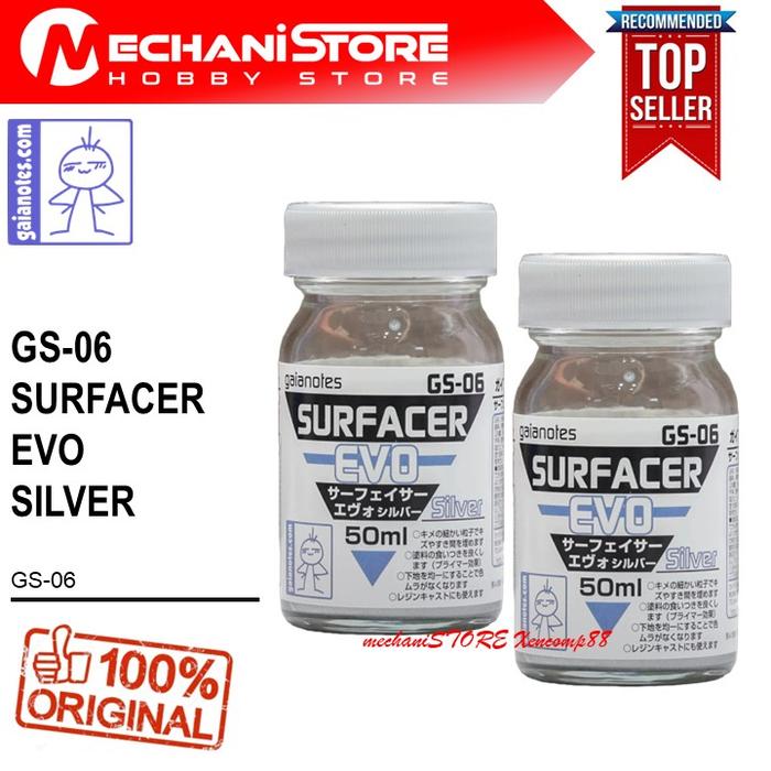 Gambar GAIA Surfacer EVO GS-06 Silver - GaiaNotes Primer GS06 Model Kit dari Xencomp88 undefined Tokopedia
