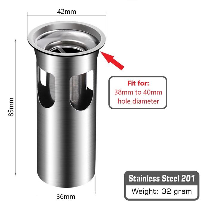 Gambar FLOOR DRAIN ODOUR TRAP STAINLESS STEEL SARINGAN FILTER ANTI BAU GOT - SS201 dari emporos undefined Tokopedia