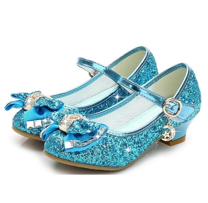 Gambar SEPATU PESTA KONDANGAN HAK TAHU HIGH HEELS MOTIF PRINCESS FROZEN PUTRI PROZEN ANAK ANAK PEREMPUAN HELS ANAK CEWEK  -  SEPATU GAYA BALERRINA ANAK KECIL SD ANAK BALITA TK PAUD  -  KIDS SHOES FASHION - Biru, 26 dari LANGKAH JAYA STR undefined Tokopedia