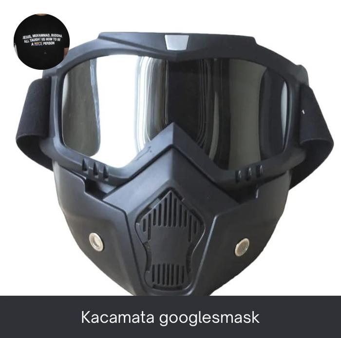 Gambar GOGGLE MASK MASKER HELM POGO RETRO / MASKER MOTOR dari Openspace_NEW undefined Tokopedia