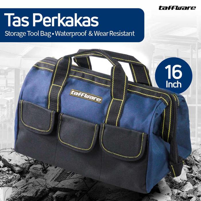 Gambar Tas Perkakas Storage Tool Bag Oxford 13/16/18 Inch Waterproof - Biru 16 Inch dari Primajaya Official undefined Tokopedia