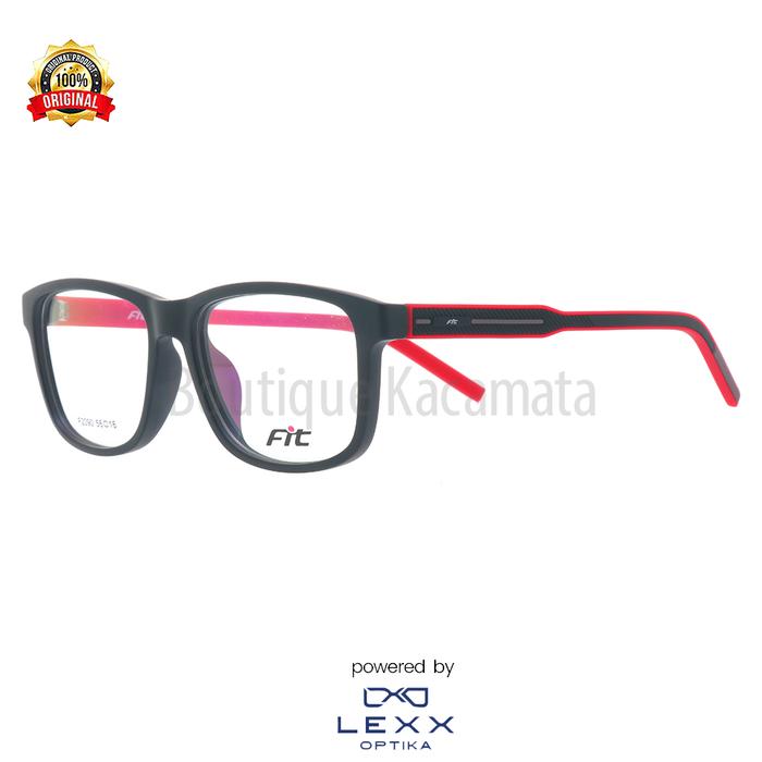 Gambar Frame Kacamata Fit Original F2090 - C2 MBlack Red dari Boutique Kacamata undefined Tokopedia