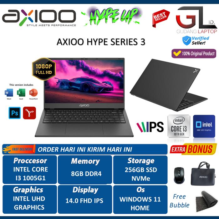 Gambar Laptop murah AXIOO MyBook Hype intel i5 16gb 512gb 14 fhd ips win10pro - HYPE 3 GREY, Tanpa Antigores dari Gudang Laptop ID undefined Tokopedia
