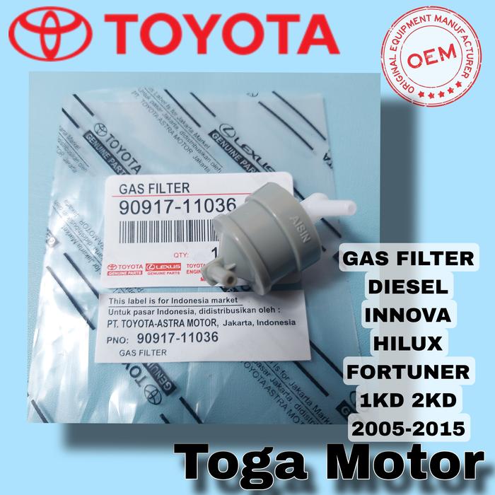 Gambar Gas Filter Gas Map Innova Hilux Fortuner Diesel 90917-11036 2005-2015 dari TOGA_MOTOR75 undefined Tokopedia