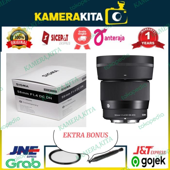 SIGMA 56MM FOR FUJIFILM X-MOUNT LENSA SIGMA 56MM FOR FUJIFILM FOR  SONI E, BOX POLOS